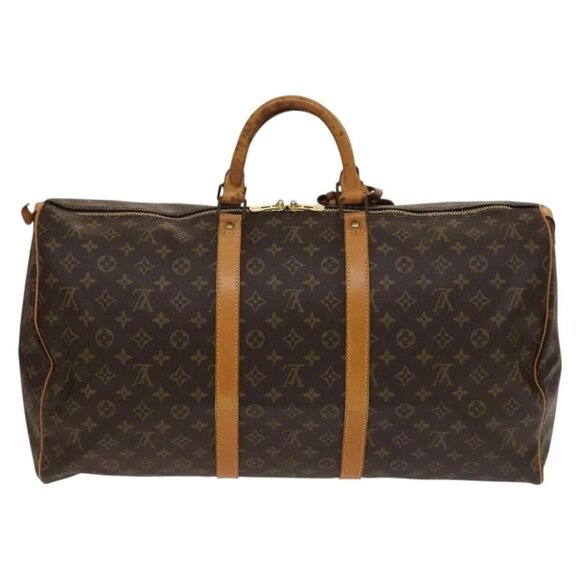 LOUIS VUITTON Monogram Keepall 55 Boston Bag M41424 LV Auth ar13732 - Picture 2 of 16